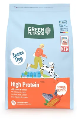 Produktbild von Green Petfood InsectDog High Protein Insekten & Lachs 3kg Trockenfutter Hund