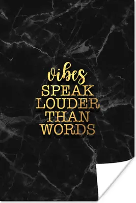 Produktbild von MuchoWow® Poster Zitate - Sprichwörter - Gold - Marmor 40x60 cm - Plakate für die Wand - Poster Babyzimmer