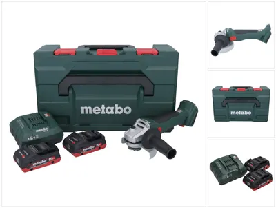 Obrázek produktu pro Metabo W 18 L BL 9-125, 10000 ot/min, 12,5 cm, Baterie, 4 Ah, 1,5 kg, Bezkartáčový motor