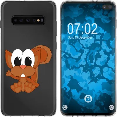 Produktbild von PhoneNatic Case kompatibel mit Samsung Galaxy S10 Plus Silikon-Hülle Cutiemals M8