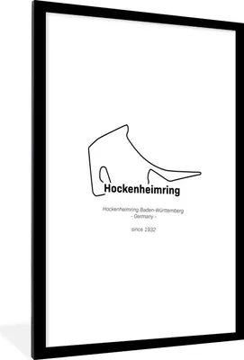 Produktbild von MuchoWow® Gerahmtes Poster Formel 1 - Deutschland - Rennstrecke 60x90 cm - Poster mit Schwarzem Bilderrahmen Wandposter Rahmen Foto Bilder - Dekoration - Wandposter Wohnzimmer - Hochwertig