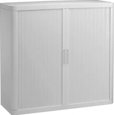 Produktbild von PAPERFLOW easyOffice Rollladenschrank weiß ohne Fachböden 110,0 x 41,5 x 104,0 cm