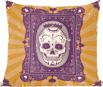 Produktbild von MuchoWow® Zierkissen Sofakissen Wohnzimmer Dekokissen 40x40 cm Eindrucksvoller Kontrast einer Spielkarte - Foto Kissen - Schlafzimmer Dekoration