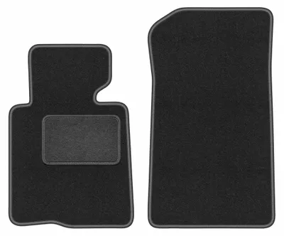Immagine prodotto di Tappetini anteriori in moquette per BMW 3 E46 2000-2007 (cabrio) – 2 pezzi, grigio grafite, su misura – Wielganizator LUX