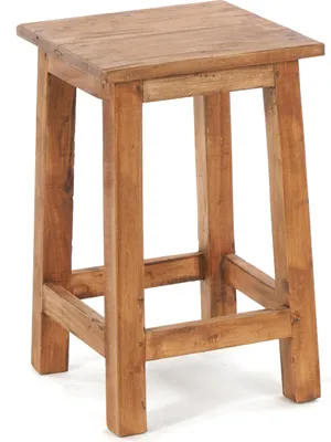 Obrázok produktu pre Stolička MADERO | 48x30cm(VxŠ), recyklované drevo, drevená stolička, stolička | farba: 08 medovo voskovaná