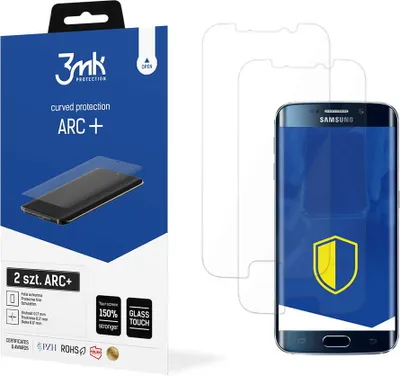 Produktbild von 3mk Display Schutzfolie ARC+ für Samsung Galaxy S6 Edge +  0,17mm Self-Heal (2 Stück)