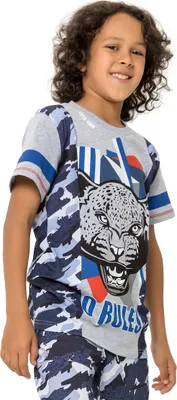 Produktbild von Jungen-T-Shirt No Rules  - Graumeliert - 158