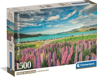 Image de CLE puzzle 1500 Compact LupinsAtLakeTekapo 31731