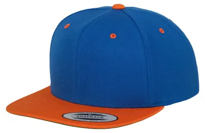 Productafbeelding van Yupoong - "Classic" snapback pet FK1774 (one size) (koningsblauw/oranje)