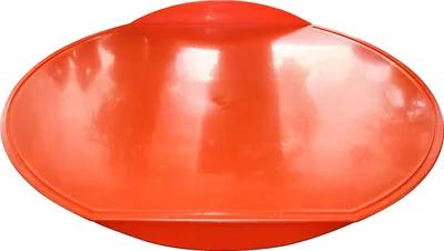 Produktbild von Gluecksshop Backbrett groß, Nudelbrett XXL, Tranchierbrett aus Kunststoff,Bruchfestca 59 x 51 cm (Orange)