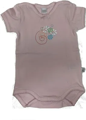 Produktbild von KANZ - Mädchen Babybody Kurzarm Blumen rosa Gr. 56