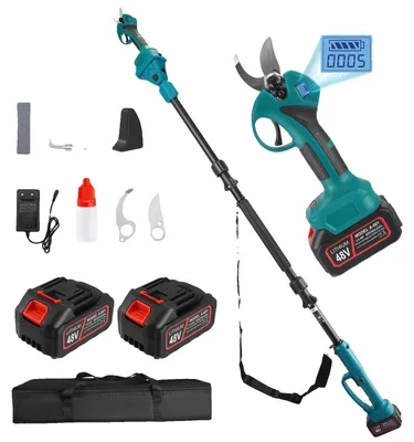Image de Sécateurs électriques, longueur réglable, moteur sans balais, bleu