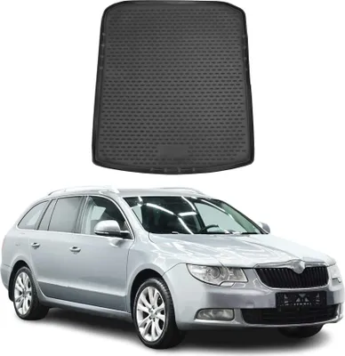 Obrázek produktu pro Rohož do zavazadlového prostoru pro Škoda Superb 2008-2015 Combi guma TPE