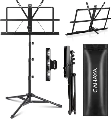 Obrázok produktu pre Kovový stojan na noty CAHAYA CY0305, výška 170 cm