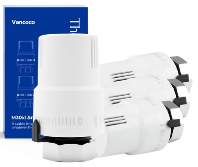 Produktbild von 4 Stück Thermostatkopf für Heizkörperventile, M30 x 1,5 mm, für Heizungsanlagen