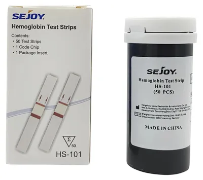 Produktbild von Hämoglobin Teststreifen - HB/HCT-Teststreifen für Messgerät/Analysator - Einweg - RoHS-