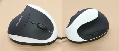 Image de Wowpen Comfi II Souris d'ordinateur filaire ergonomique en blanc