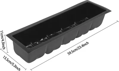 Produktbild von Gehweg Gießform 2er Set - Wiederverwendbare Trittstein Form - ABS Kunststoff - Vakuumgeformt - 59,5×13,5×11 cm - Schwarz