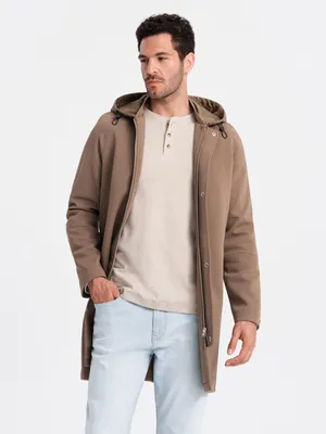 Obrázok produktu pre Ombre Clothing Pánska parka Othiambo kávová M