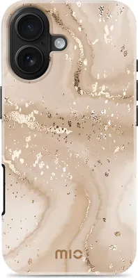 Produktbild von MIO iPhone 17 MagSafe Hülle Hardcase Backcover - Gold Marble
