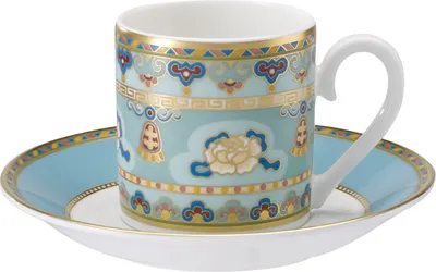 Produktbild von Villeroy & Boch Samarkand Aquamarin Espressotasse mit Untertasse