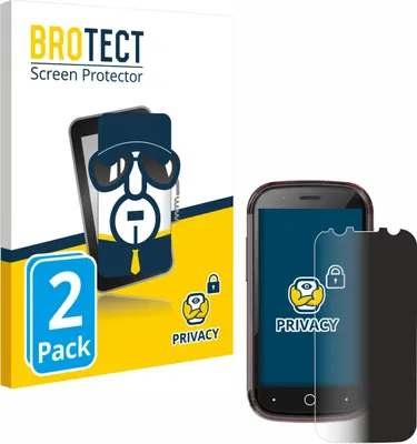Produktbild von 2x BROTECT Sichtschutzfolie für Unihertz Jelly Star Anti-Spy Privacy Sichtschutz Blickschutz Folie Blaulicht-Schutz