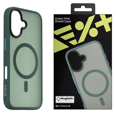 Productafbeelding van iPhone 16 beschermhoes, MagSafe, robuust, slank, elegant, groen