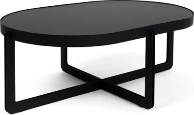 Produktbild von Zuiver Centre Couchttisch Oval 102x68 cm Schwarz