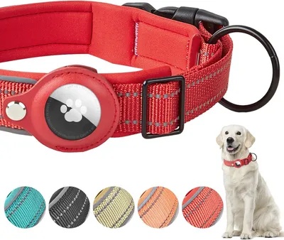 Produktbild von Hundehalsband mit Airtag, sicher und langlebig, verstellbar, für Hunde