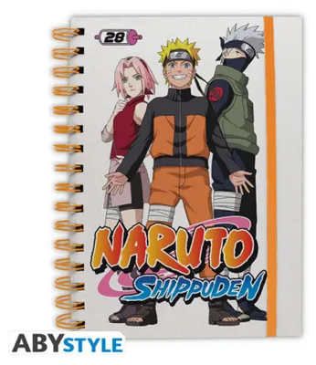 Productafbeelding van NARUTO SHIPPUDEN - Notitieboek A5, spiraalgebonden, met het thema "Team 7 & Hokage"