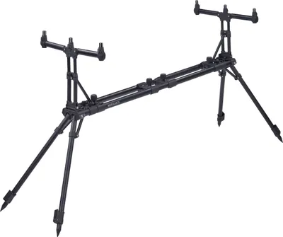 Produktbild von Rod Pod Metallica für Karpfenangeln, Quick-Setup, höhen- & längenverstellbar, 3 gummierte Rutenauflagen, 0,80-1,20m / 0,50-1,00m