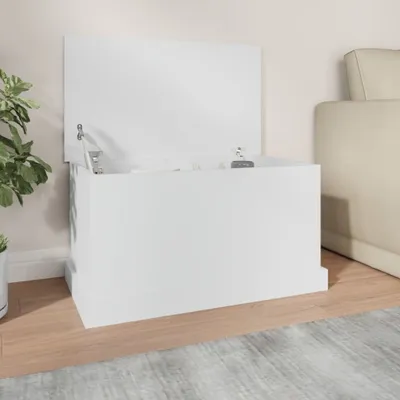Produktbild von The Living Store Truhe Weiß 70x40x38 cm Holzwerkstoff