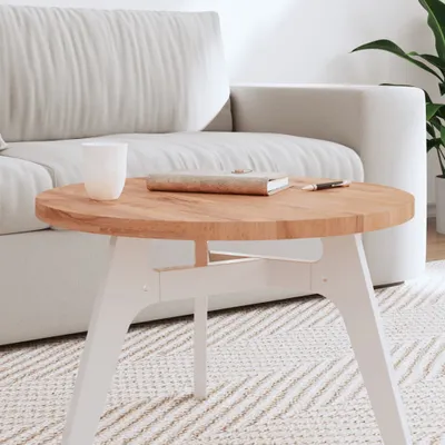 Produktbild von vidaXL Tischplatte Ø60x2,5 cm Rund Massivholz Buche