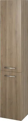 Produktbild von BADLAND Badezimmer Hochhängeschrank Hochschrank mit 2-Türen LARA 150x30x25 Nussbaum
