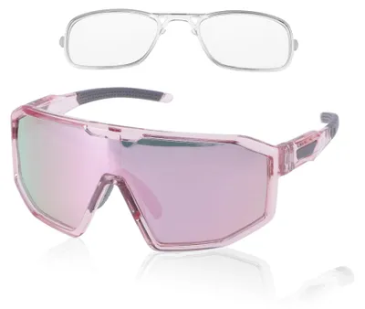 Produktbild von Motorradbrille, rosa Gläser mit UV400-Schutz, blendfrei