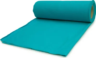 Produktbild von French Terry, Baumwolle Sweatshirtstoff, Türkis 50 x 185 cm