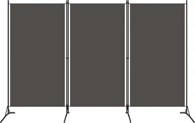 Produktbild von 3-tlg. Raumteiler Anthrazit 260x180 cm