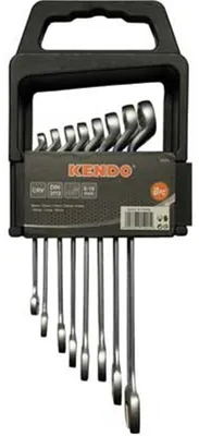 Productafbeelding van Set van gecombineerde sleutels met Kendo-houder, 8 stuks, bereik 8-19 mm