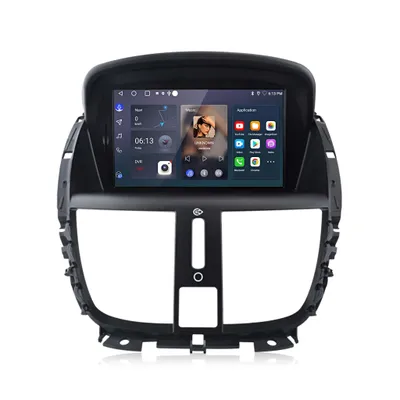 Produktbild von Einbau-Navigationsgeräte Autoradio 2+32G Android13 carplay GPS NAVI RDS SWC DAB Für Peugeot 207 2006-2015 WIFI 4core