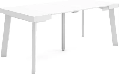 Immagine prodotto di TAPA Consolle allungabile, 180x90x73cm, Per 8 persone, Gambe in legno, Bianco