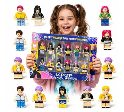 Obrázek produktu pro Sada 12 kusů figurek K-POP LOVCI DÉMONŮ + příslušenství.
