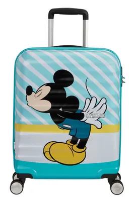 Produktbild von American Tourister Disney Wavebreaker Spinner 55/20 Cabin Koffer mit 4 Rädern Blue Kiss 36 L