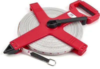 Produktbild von 100 m x 13 mm Glasfaser-Messband, Messleine, Landmesstape