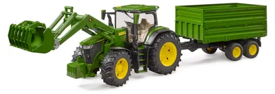 Zdjęcie produktu dla BRUDER BRUDER John Deere 7R 350 ładow.+przyczepa 03155