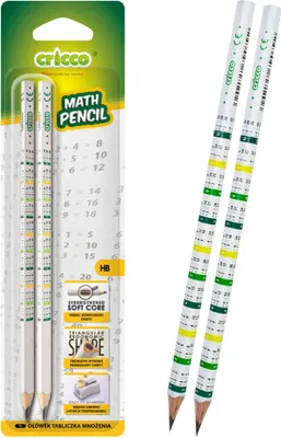 Image de Tables de multiplication triangulaires HB 2pcs crayon CRICCO
