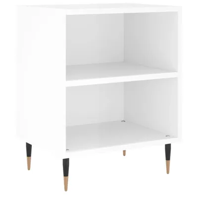 Produktbild von Nachttisch Hochglanz-Weiß 40x30x50 cm Holzwerkstoff