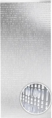 Produktbild von Lockardi Türvorhang DIAMONDS Kunststoff klar 72 Stränge 90x200 cm Inektenschutz Vorhang Vorhänge Wohnzimmer für Tür Wanddeko Sichtschutz Türvorhänge