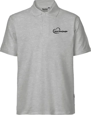 Produktbild von Huuraa Herren Polo Shirt Beste Brautjungfer Herz L Sport Grey Bio Baumwolle Fairtrade Poloshirt Geschenkidee