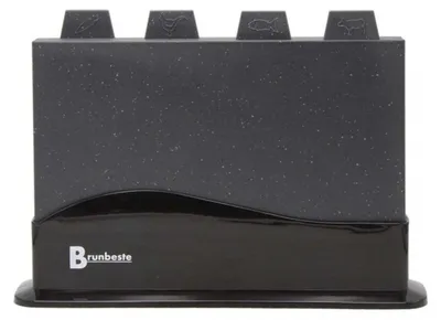 Image de Brunbeste Ensemble de 4 planches à découper de cuisine sur support 66105