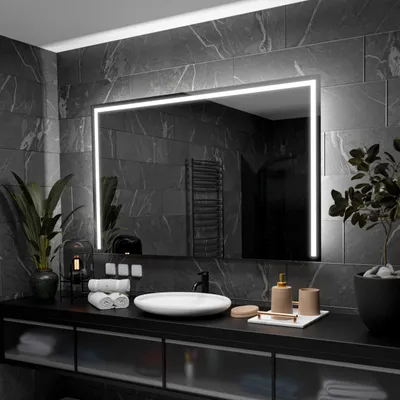 Produktbild von Badspiegel mit LED Beleuchtung - Sydney - 180 cm, 80 cm